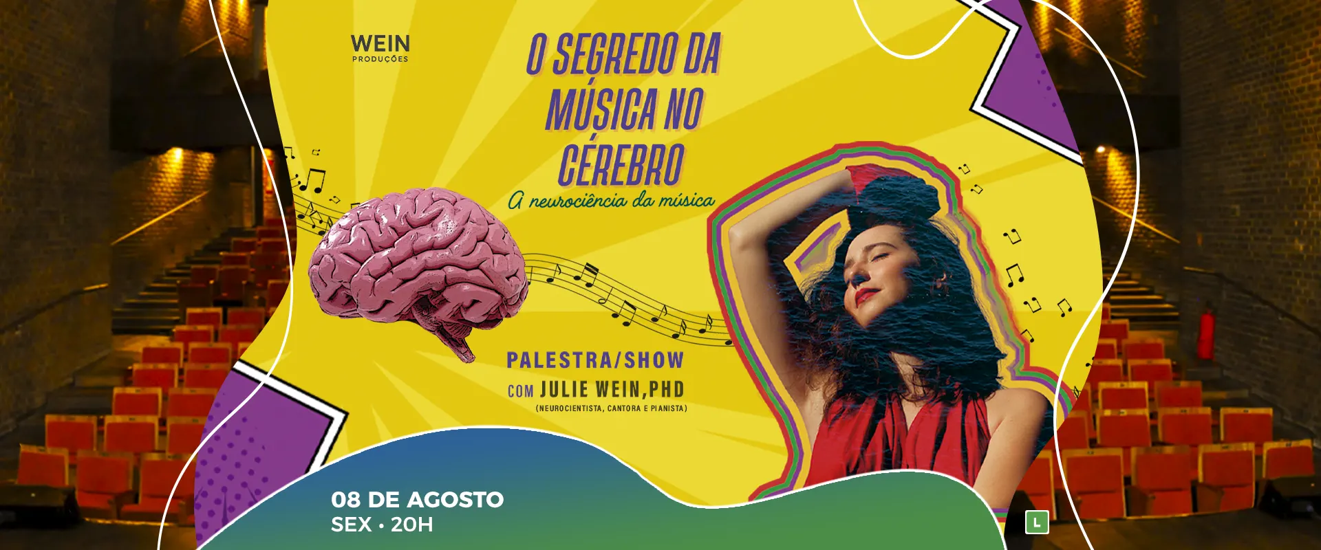 Julie Wein - Palestra + Show - Música e Neurociência